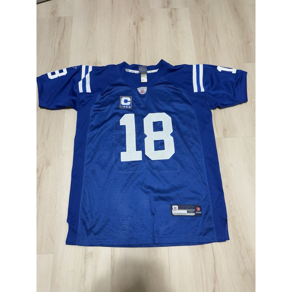 Peyton Manning Reebok Men's Size 50 Authentic On-Field Jersey Indianapolis Colts